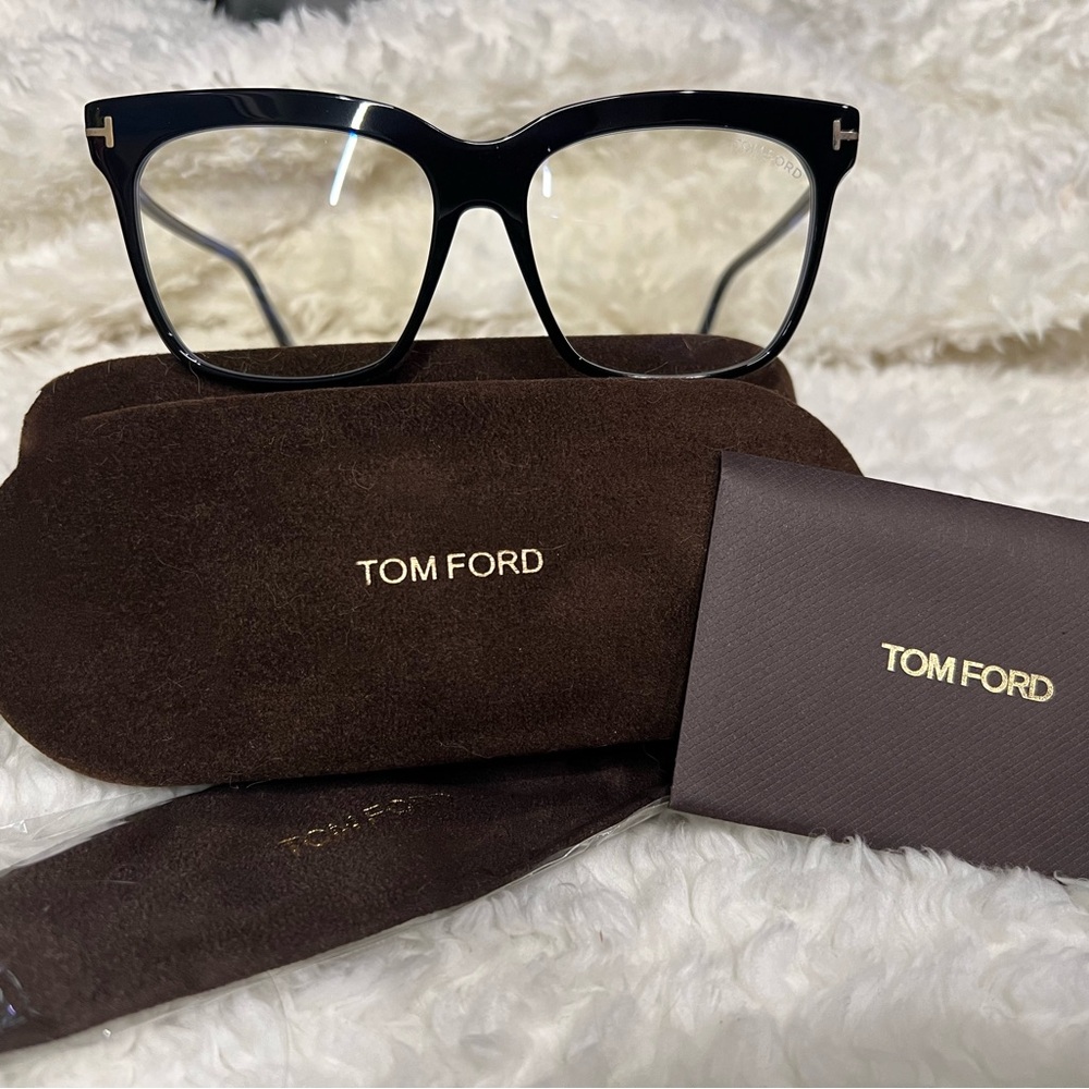 Tom Ford Classic Black Frame with Blue Light Lenses